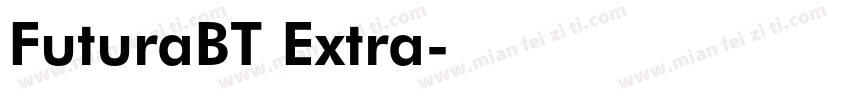 FuturaBT Extra字体转换